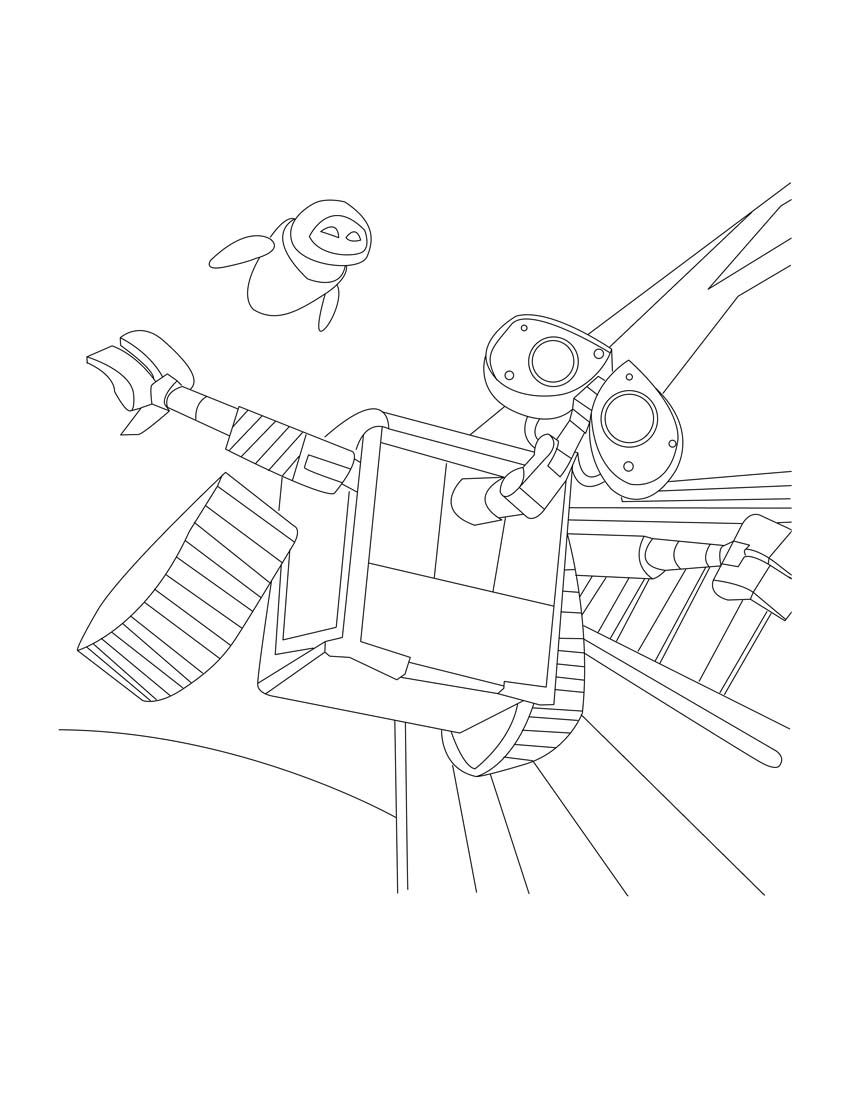 walle and eve coloring pages - photo #39