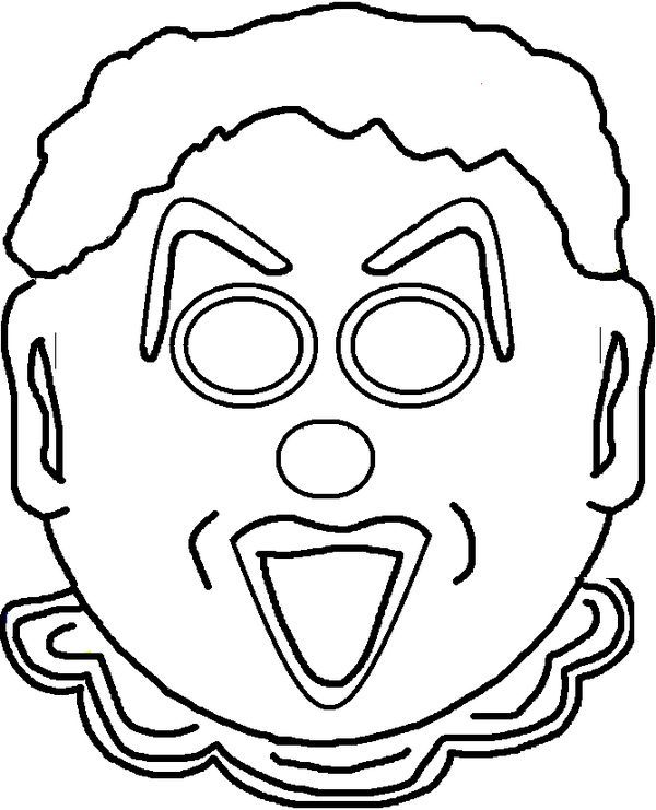 KarnevalovÃ© masky - PÅ™edÅ¡kolÃ¡ci - omalovÃ¡nky, pracovnÃ­